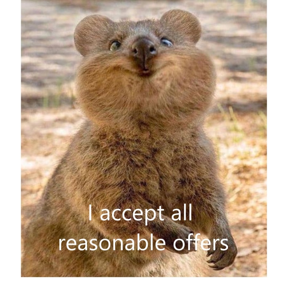 I accept all reasonable offers